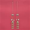 Kundan Moti Ear Chain With Carat Plating