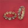 Kundan Openable Bangles With Carat Plating