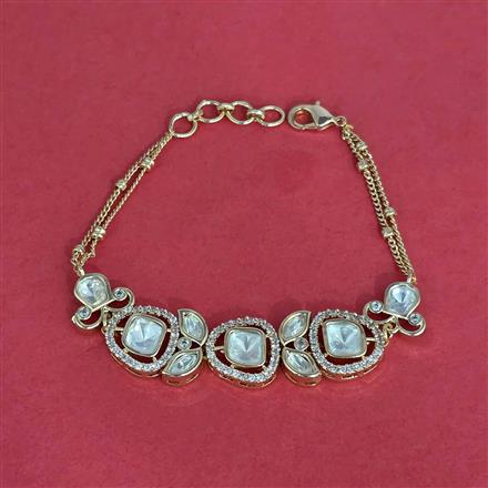 Kundan Classic Bracelet With Carat Plating
