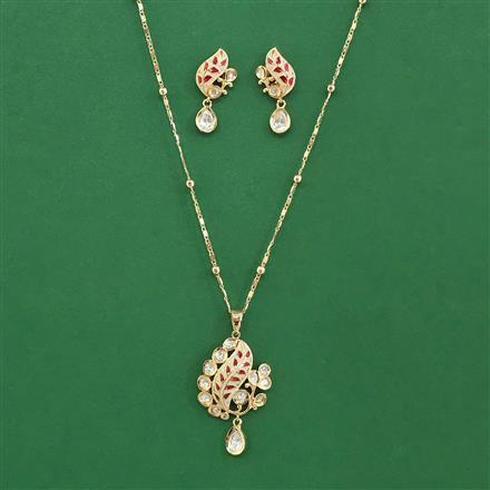 Kundan Classic Pendant Set With Carat Plating