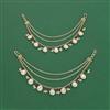 Kundan Moti Ear Chain With Carat Plating