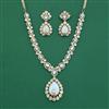 Kundan Mother Of Pearl Necklace With Carat Plating