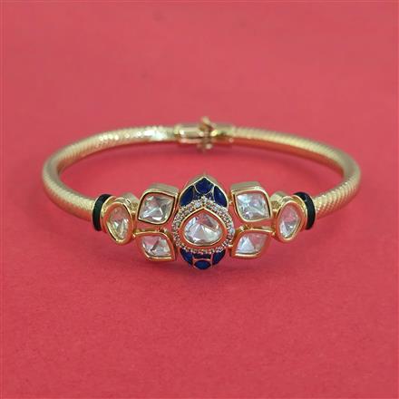 Kundan Classic Kada With Carat Plating