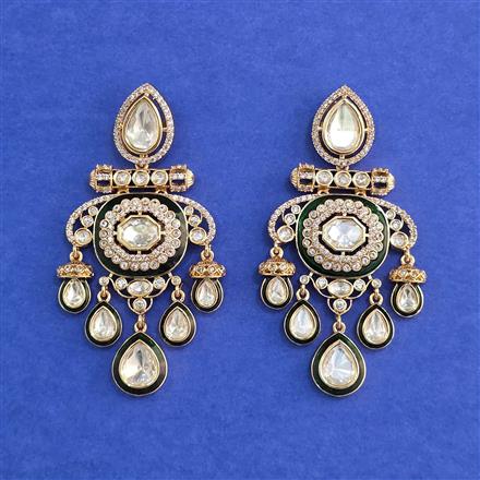 Kundan Meenakari Earring With Carat Plating