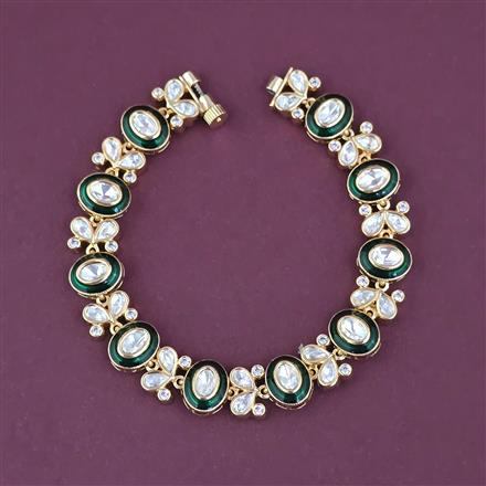 Kundan Classic Bracelet With Carat Plating