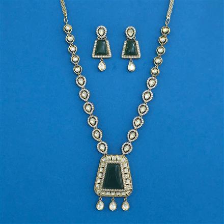 Kundan Classic Necklace With Mehndi Plating