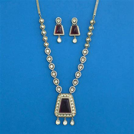 Kundan Classic Necklace With Mehndi Plating
