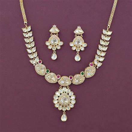 Kundan Classic Necklace With Carat Plating