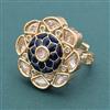 Kundan Adjustable Ring With Carat Plating