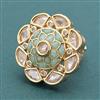 Kundan Adjustable Ring With Carat Plating