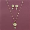 Kundan Moti Pendant Set With Carat Plating