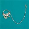 Kundan Pressing Nose Ring with Carat Plating