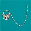 Kundan Pressing Nose Ring with Carat Plating
