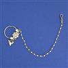 Kundan Moti Nose Ring with Mehndi Plating