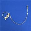 Kundan Pressing Nose Ring with Carat Plating