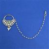 Kundan Moti Nose Ring with Mehndi Plating