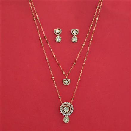 Kundan Classic Pendant Set With Carat Plating