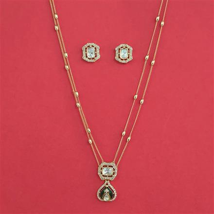 Kundan Classic Pendant Set With Carat Plating