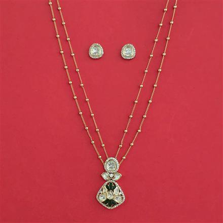 Kundan Classic Pendant Set With Carat Plating
