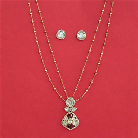 Kundan Classic Pendant Set With Carat Plating