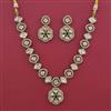 Kundan Classic Necklace with Mehndi Plating