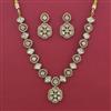 Kundan Classic Necklace with Mehndi Plating