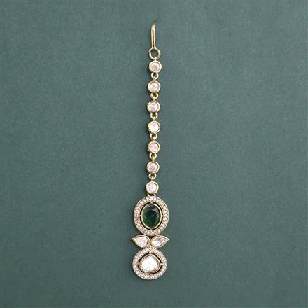 Kundan Classic Tikka with Mehndi Plating