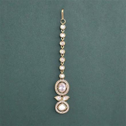 Kundan Classic Tikka with Mehndi Plating