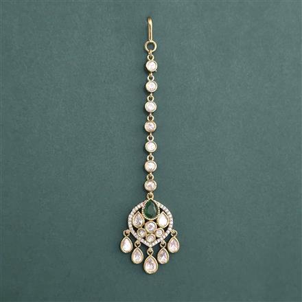 Kundan Classic Tikka with Mehndi Plating