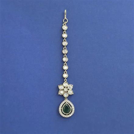 Kundan Classic Tikka with Mehndi Plating