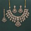 Kundan Classic Necklace With Mehndi Plating