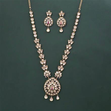 Kundan Classic Necklace With Mehndi Plating