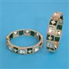 Kundan 2 Pc Openable Bangles with Carat Plating