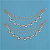 Kundan Classic Ear Chain with Carat Plating