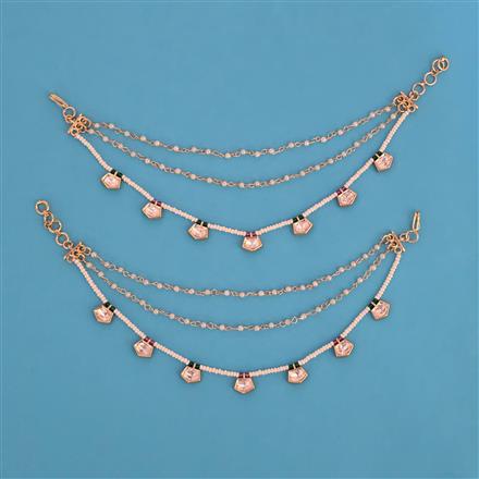 Kundan Classic Ear Chain with Carat Plating