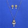 Kundan Classic Pendant Set with Mehndi Plating