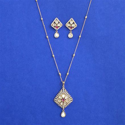 Kundan Classic Pendant Set with Carat Plating