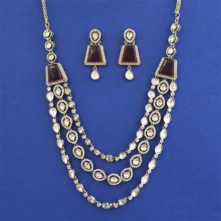 Kundan Classic Necklace with Mehndi Plating