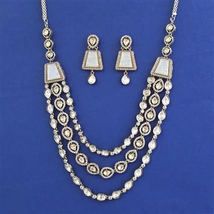 Kundan Classic Necklace with Mehndi Plating