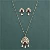 Kundan Classic Pendant Set with Mehndi Plating