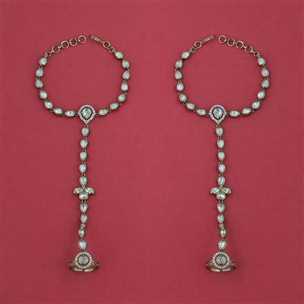 Kundan Classic Hath Pan With Carat Plating