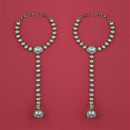 Kundan Classic Hath Pan With Carat Plating