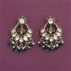 Kundan Classic Earring with Mehndi Plating