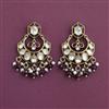 Kundan Classic Earring with Mehndi Plating