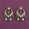 Kundan Classic Earring with Mehndi Plating