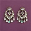 Kundan Classic Earring with Mehndi Plating