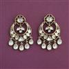 Kundan Classic Earring with Mehndi Plating