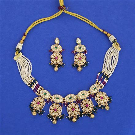 Kundan Classic Necklace with Gold Plating
