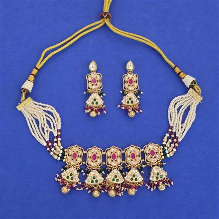 Kundan Classic Necklace with Gold Plating
