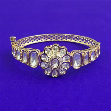 Kundan Openable kada with Carat Plating